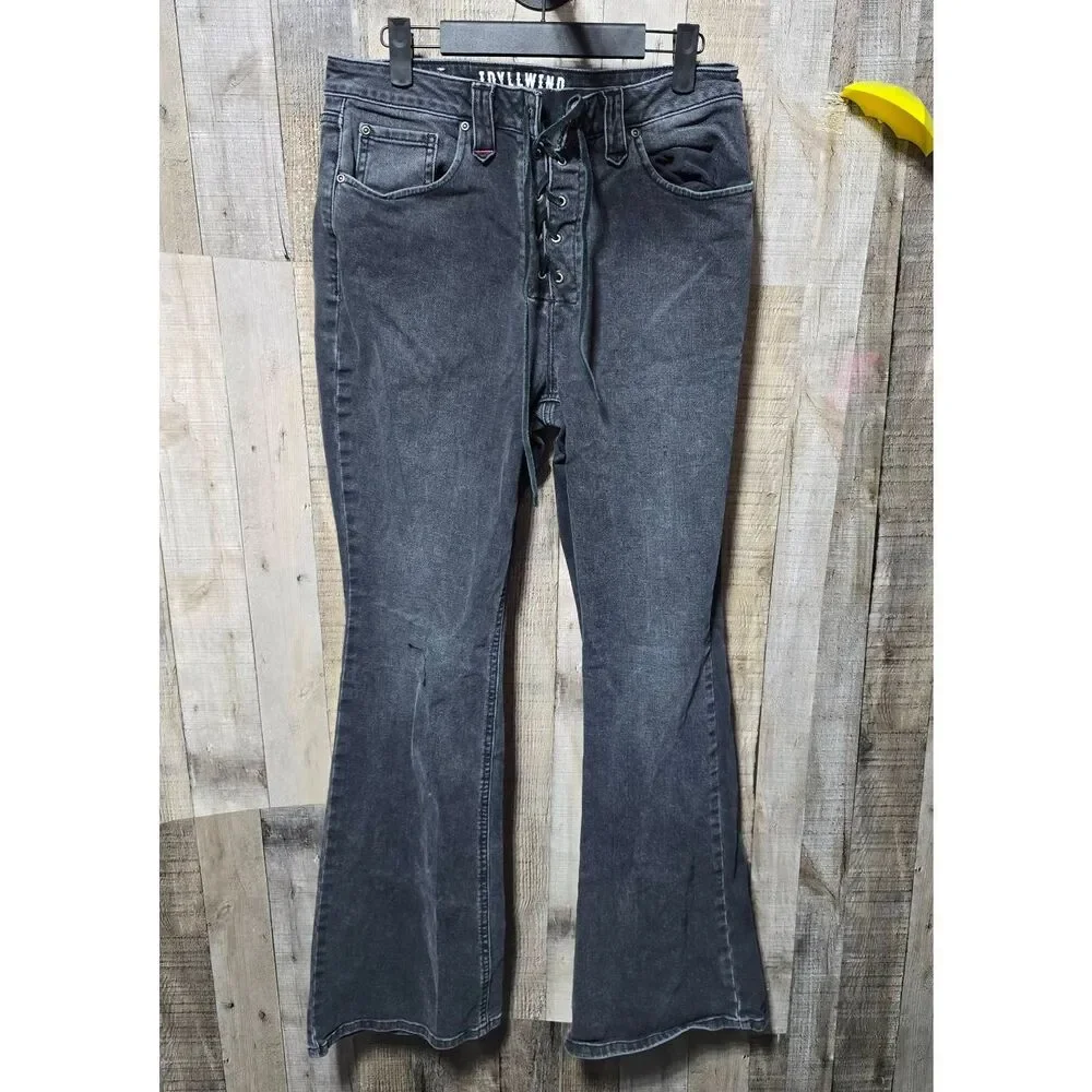 Idyllwind Miranda Lambert Twelve South Wash Down High Risin Lace Up Bootcut Jean - Picture 2 of 7